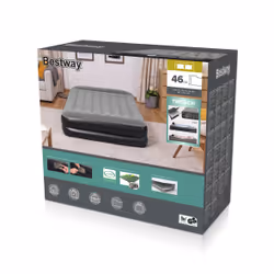 Bestway Lit gonflable matelas 2 places Tritech avec pompe électrique intégrée et revêtement antimicrobien 203 x 152 x 46 cm - Vue supplémentaire 25