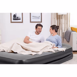 Bestway Lit gonflable matelas 2 places Tritech avec pompe électrique intégrée et revêtement antimicrobien 203 x 152 x 46 cm - Vue supplémentaire 8