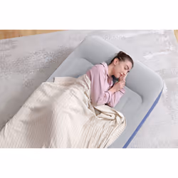 Bestway Matelas gonflable Tritech 1 place avec pompe électrique intégrée et revêtement antimicrobien 191 x 97 x 46 cm