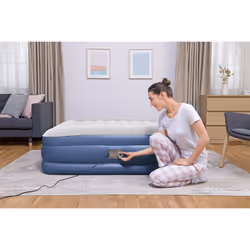 Bestway Lit gonflable matelas 2 places Tritech avec pompe électrique intégrée et revêtement antimicrobien 203 x 152 x 46 cm - Vue supplémentaire 16