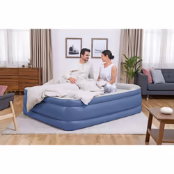 Bestway Lit gonflable matelas 2 places Tritech avec pompe électrique intégrée et revêtement antimicrobien 2,03 m x 1,52 m x 56 cm - Vue supplémentaire 4
