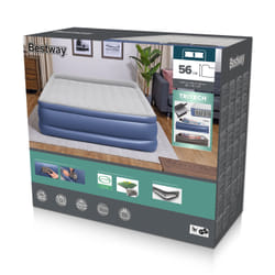 Bestway Lit gonflable matelas 2 places King en Tritech avec pompe électrique intégrée et revêtement antimicrobien 2,03 m x 1,93 m x 56 cm