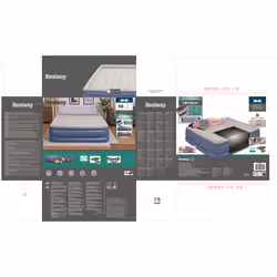 Bestway Lit gonflable matelas 2 places King en Tritech avec pompe électrique intégrée et revêtement antimicrobien 2,03 m x 1,93 m x 56 cm - Vue supplémentaire 27