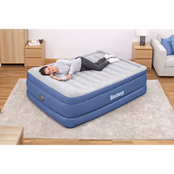 Bestway Lit gonflable matelas 2 places Tritech avec pompe électrique intégrée et revêtement antimicrobien 2,03 m x 1,52 m x 61 cm - Vue supplémentaire 20