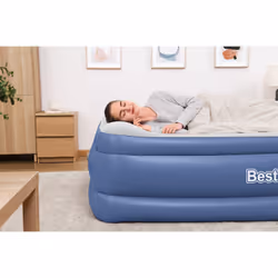 Bestway Lit gonflable matelas 2 places Tritech avec pompe électrique intégrée et revêtement antimicrobien 2,03 m x 1,52 m x 61 cm - Vue supplémentaire 4