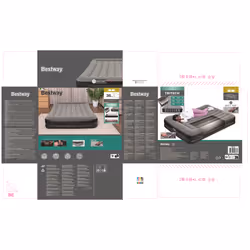 Bestway Matelas gonflable Tritech 2 places avec pompe électrique intégrée 2,03 m x 1,52 m x 36 cm - Vue supplémentaire 22