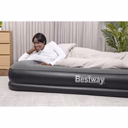 Bestway Matelas gonflable Tritech 2 places avec pompe électrique intégrée 2,03 m x 1,52 m x 36 cm - Vue supplémentaire 6