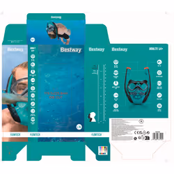 Bestway Flowtech Masque de plongée intégral avec tuba L/XL - Vue supplémentaire 26