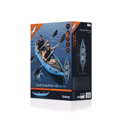 Bestway Hydro-Force Kit kayak gonflable Cove Champion 2 places 3,31 m, Baignade, divertissement, Bateau gonflable, Bleu, Gris ...