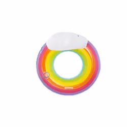 Bestway Bouée Rainbow Dreams 1,07 m, Multicolore, Tube flottant, Monochromatique, Homme/femme, 90 kg, EN ISO25649