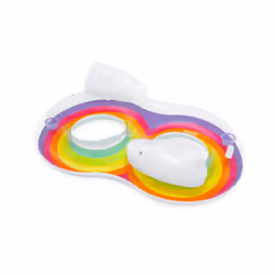 Bestway Rainbow Dreams Bouée double pour 2 personnes 1,86 m x 1,16 m