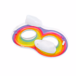 Bestway Rainbow Dreams Bouée double pour 2 personnes 1,86 m x 1,16 m