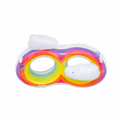 Bestway Rainbow Dreams Bouée double pour 2 personnes 1,86 m x 1,16 m - Vue supplémentaire 4