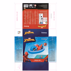 Bestway Spider-Man Bouée en forme de moto à enfourcher 1,70 m x 84 cm - Vue supplémentaire 13