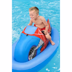 Bestway Spider-Man Bouée en forme de moto à enfourcher 1,70 m x 84 cm