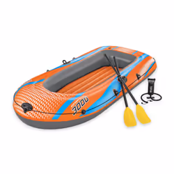 Bestway Kit bateau gonflable Kondor Elite 3000 2,46 m, Bateau de rafting, Canot, Gris, Orange, 3 personne(s), 200 kg, ISO 618 ...