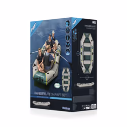 Bestway Hydro-Force Bateau raft gonflable 4 places Ranger Elite 3,20 m, Bateau de rafting, Canot, Gris, 4 personne(s), 500 kg ...