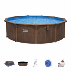 Bestway Hydrium 561CU piscine hors sol Rond 21490 L Bois