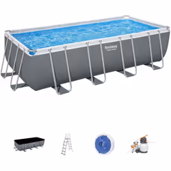 Description générale La piscine hors sol Power Steel™ de Bestway® mesure 5,49 x 2,74 x 1,32 m. Sa structure en acier renforcé ...