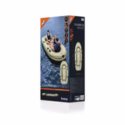 Bestway Hydro-Force Bateau raft gonflable 3 places Voyager 2,94 m, Bateau de rafting, Canot, 3 personne(s), 360 kg, ISO 6185, ...