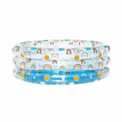 Bestway Piscine gonflable pour enfants Rainbow Splash™ 1,70 m x 53 cm, Bain pour bébé, Garçon/Fille, PVC, Bleu, Multicolore,  ...