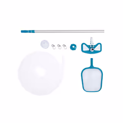 Bestway AquaClean™ Kit d’entretien de piscine avec aspirateur et épuisette, Kit de nettoyage, Bleu, Gris, Blanc, 6,1 m, Pool, ...