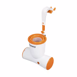 Bestway Pompe de filtration et skimmer Skimatic 3 974 L, Pompe à cartouche filtrante, Orange, Blanc, Filtre à cartouche, EMC/ ...
