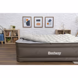 Bestway Fortech Matelas gonflable avec surmatelas molletonné et pompe électrique intégrée 2,03 m x 1,52 m x 51 cm - Vue supplémentaire 16