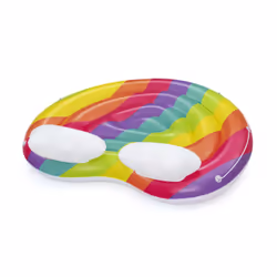 Bestway Île de piscine gonflable Rainbow Dreams™ pour 2 personnes 1,75 m x 1,63 m - Vue supplémentaire 5