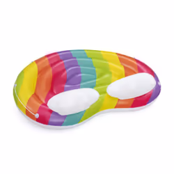 Bestway Île de piscine gonflable Rainbow Dreams™ pour 2 personnes 1,75 m x 1,63 m - Vue supplémentaire 6