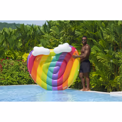 Bestway Île de piscine gonflable Rainbow Dreams™ pour 2 personnes 1,75 m x 1,63 m - Vue supplémentaire 8