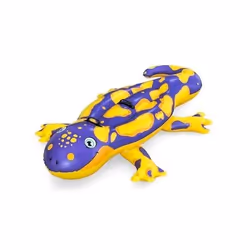 Bestway Bouée à chevaucher Splashin' Salamander™ pour 2 enfants 1,91 x 1,19 m, Violet, Jaune, Bouée à chevaucher, Monochromat ...