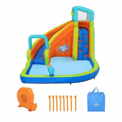 Bestway H2OGO! Parc aquatique gonflable Turbo Splash 2,70 m, Toboggan aquatique de jardin, 5 an(s), Gonflable, 3650 mm, 21,6  ...
