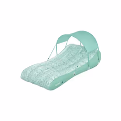 Bestway Matelas de piscine gonflable Comfy Chill ombragé 1,78 m x 1,02 m, Vert, Matelas flottant, Motif, PVC, Polyester, Homm ...