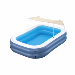 Bestway Piscine familiale gonflable ombragée Summer Bliss™ 2,54 m x 1,78 m x 1,40 m, Piscine gonflable, Enfants et adultes, B ...
