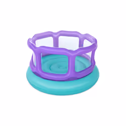 Bestway Trampoline gonflable pour enfants Laugh 'n Leap™, 55 kg, 3 an(s), PVC, Bleu, Violet, 3,81 kg