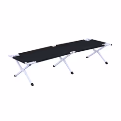 Bestway Lit de camp Fold 'N Rest, Lit individuel, 110 kg, 600 D, 10 kg, Noir, Acier, Polyéthylène, Polyvinyl chloride (PVC)