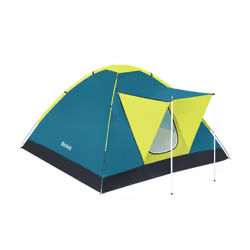 Bestway Tente de camping 3 personnes Cool Ground 3, camping, 3 personne(s), Toile de sol, 2,76 kg, Noir, Bleu, Jaune