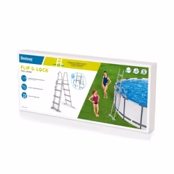 Bestway Échelle de piscine hors sol Flip & Lock 1,22 m - Vue supplémentaire 7