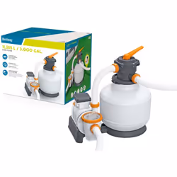 Pompe à sable 11355 L/h Bestway 58486 L'un des meilleurs appareils pour purifier l'eau de votre piscine est une pompe à sable ...
