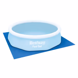 Bestway Toile de protection du sol pour piscines hors sol et spas de 3,05 m, Bâche de sol, Bleu, Polyéthylène, Piscine hors-s ...