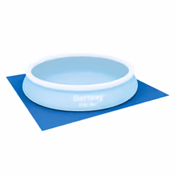 Bestway Toile de protection du sol pour piscines hors sol et spas de 3,66 m, Bâche de sol, Bleu, Polyéthylène, Piscine hors-s ...