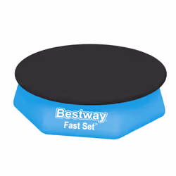 Bestway Bâche ronde pour piscine hors sol à anneau gonflable Fast Set™ de 2,40 m, Bâche de piscine, Piscine hors-sol, Rond, N ...