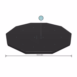 Bestway Bâche ronde pour piscine hors sol de 3,05 m