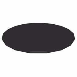 Bestway Bâche ronde pour piscine hors sol de 4,88 m et 5,49 m, Bâche de piscine, Piscine hors-sol, Rond, Noir, PVC, Polypropy ...