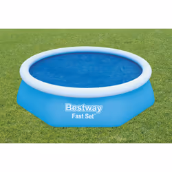 Bestway Bâche solaire ronde pour piscine hors sol à anneau gonflable Fast Set™ de 2,44 m