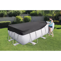 Bestway Bâche pour piscine hors sol rectangulaire de 4,04 m et 4,12 m - Vue supplémentaire 4