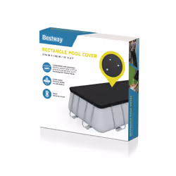 Bestway Bâche pour piscine hors sol rectangulaire de 4,04 m et 4,12 m - Vue supplémentaire 5
