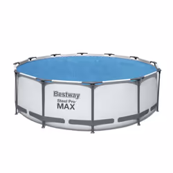 Bestway Bâche solaire ronde pour piscine hors sol de 3,66 m et 3,96 m, Couverture solaire de piscine, Piscine hors-sol, Rond, ...