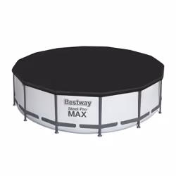 Bestway Bâche ronde pour piscine hors sol de 4,27 m, Bâche de piscine, Rond, Noir, Bestway 4.27 m (14 ft.) round frame pools, ...